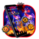 Evil Death Fire Skull Launcher Theme 💀 APK