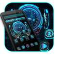 Neon Sports Car Speedometer Theme