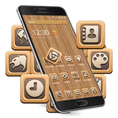 Wood Grain Tree Mobile Themes Icon