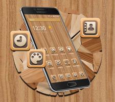 Wood Grain Tree Мобильные Темы постер