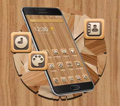 Screenshot 1 for Wood Grain Tree Mobile Themes