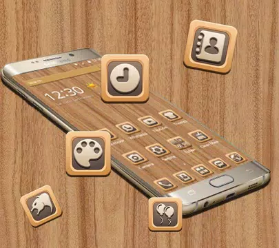 Screenshot 2 for Wood Grain Tree Mobile Themes