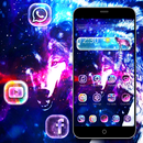 Glitter Colorful Star Wolf Theme APK