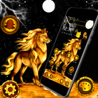 Golden Wolf Launcher Theme 🐺 icon
