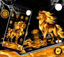 Golden Wolf Launcher Theme 🐺 poster