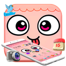 tema de lanzador de dibujos animados rosa lindo APK