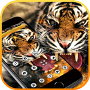 Flaming Fire Roar Tiger Theme APK