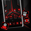 Tema rojo y negro oscuro