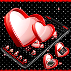 Red and black Heart Launcher Theme 💕 icono