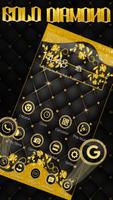 Matt Black Gold Diamond Launcher Theme تصوير الشاشة 2