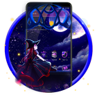 Purple Witch Night Launcher Theme icono