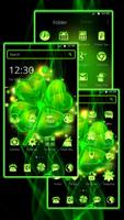 Green Black Clover Launcher Theme 截图 3