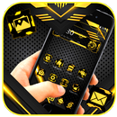 Dark Black Yellow Launcher Theme ✨ APK