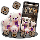 Cute Teddy Bear Launcher Theme icône