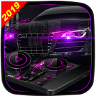 Dark Purple Black Car Launcher Theme آئیکن