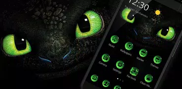 Green Dragon Eyes Theme