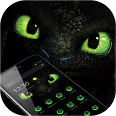 download Green Dragon Eyes Theme APK