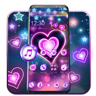 آیکون‌ Colorful Neon Lustrous Heart Theme