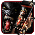 Evil Dark Horrific Wolf Theme أيقونة