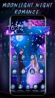 Moonlight Lovely Couple Launcher Theme Affiche