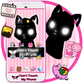 3D Cute cat Don't Touch My Phone Theme😾