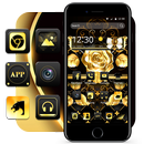 APK Golden Silk Rose Theme For Huawei Mate 20 Pro