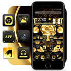 Golden Silk Rose Theme For Huawei Mate 20 Pro icône