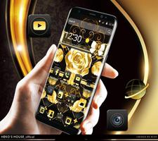 Golden Silk Rose Theme For Huawei Mate 20 Pro ảnh chụp màn hình 1
