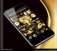 Golden Silk Rose Theme For Huawei Mate 20 Pro imagem de tela 2