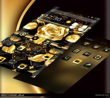 Golden Silk Rose Theme For Huawei Mate 20 Pro capture d'écran 3