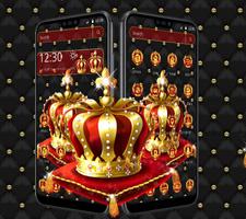 Golden Crown King Launcher Theme Affiche