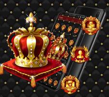 Golden Crown King Launcher Theme capture d'écran 1