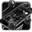 Dark Black Metal Launcher Theme