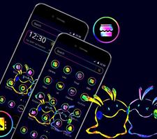 Neon Cartoon Launcher Theme 💥 screenshot 2