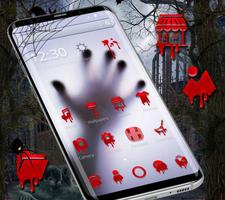 Horror blood Hand launcher Theme syot layar 1