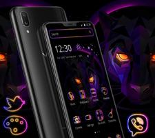 Neon Black Panther Launcher Theme✨ poster