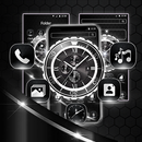 Black Metal Luxury Watch Theme APK