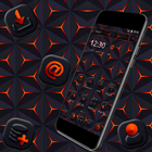 Dark Red Black HD Background Launcher Theme ❤️ icon