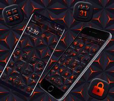 Dark Red Black HD Background Launcher Theme ❤️ poster