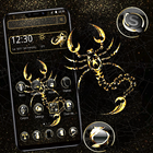 Golden Black Scorpio Theme 🦂 icône