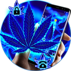 Blue Flame Weed Theme ícone