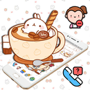 tema de conejo de bebé de dibujos animados lindo APK
