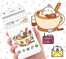 Cute Cartoon Baby Rabbit Theme 🐰 poster
