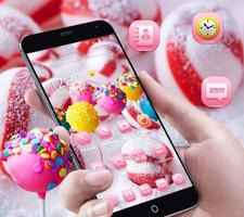 Pink candy cute sweet theme syot layar 1