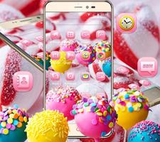 Pink candy cute sweet theme स्क्रीनशॉट 3