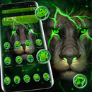 Night Forest Green Lion Theme APK