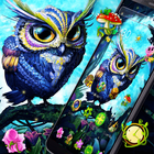 Colorful Artistry Forest Owl Theme ไอคอน