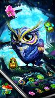 Colorful Artistry Forest Owl Theme ảnh chụp màn hình 1