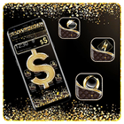 Golden Black Luxury Diamond Theme 💰 icon