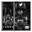 tema del murciélago del héroe negro oscuro